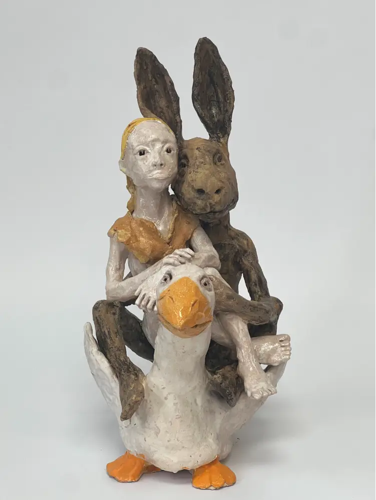 Lièvre femme et l'oie