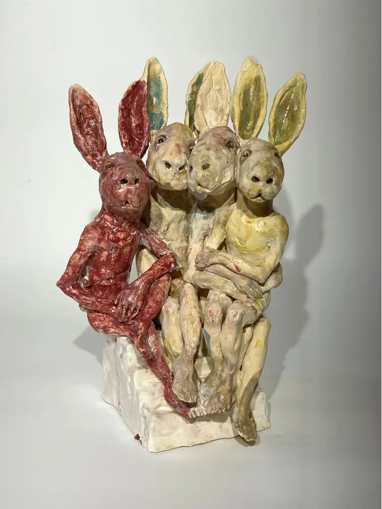 Famille de lapins