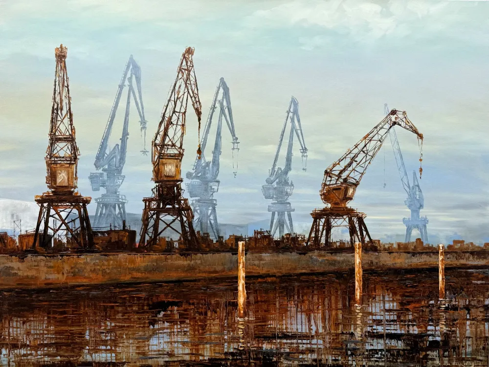 Grues et port