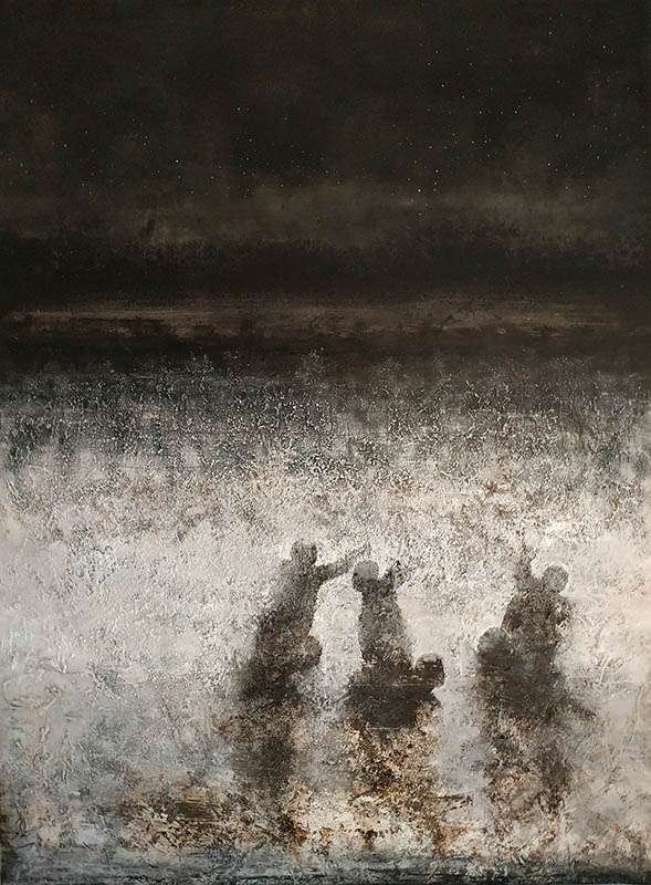 Les porteurs sous ciel étoilé