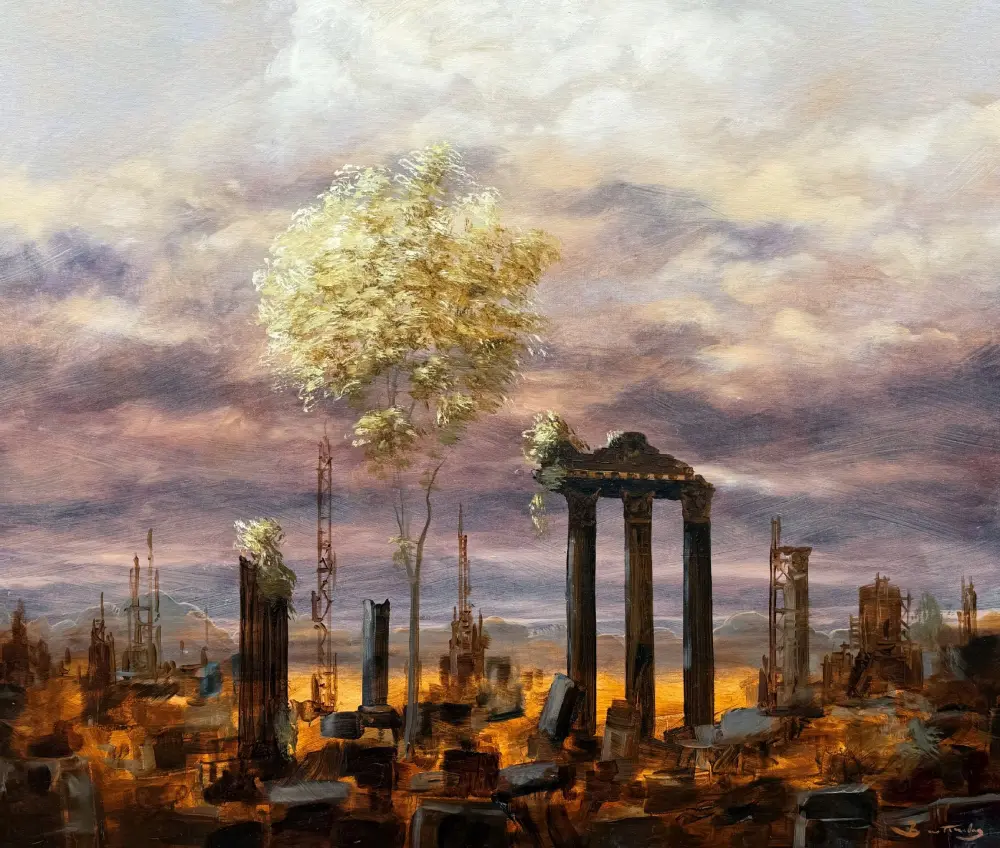 Ruines et arbres